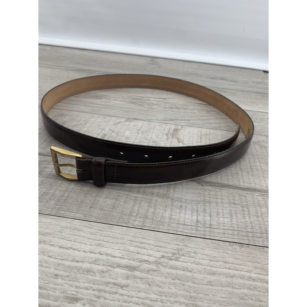 Colours by Alexander Julian burgundy belt men's‎ 36 imported cowhide Italian